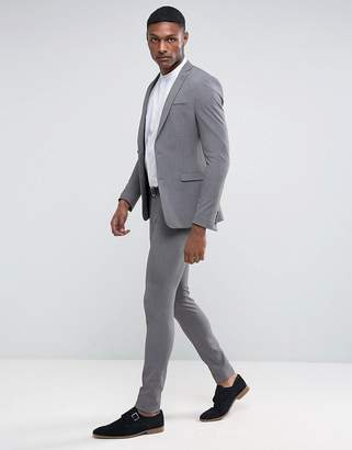 ASOS Design TALL Super Skinny Suit Pants In Grey