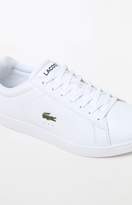 Thumbnail for your product : Lacoste Carnaby Evo White Leather Shoes