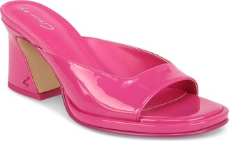 Sam Edelman Women's Hadie Heeled Sandal - Blonde Open Toe PU Dress Sandals Size 9.5