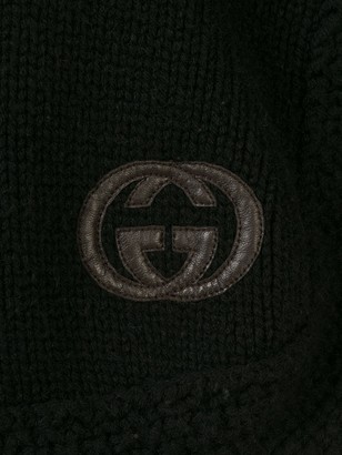 Gucci Pre Owned Knitted Turtleneck Poncho