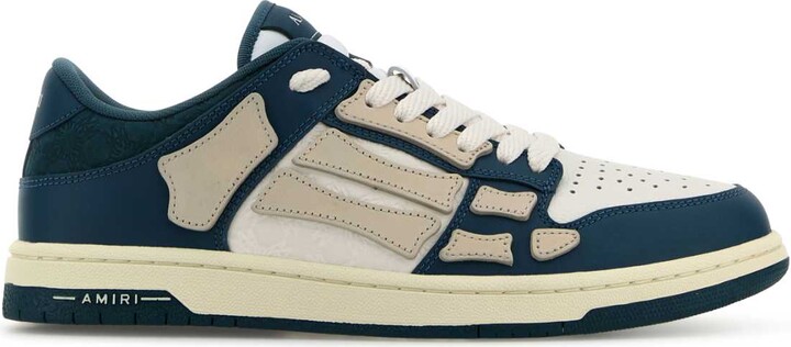 スニーカー Amiri Two-Tone Leather Skel Sneakers Amiri Two-tone Leather Skel Sneakers - ShopStyle