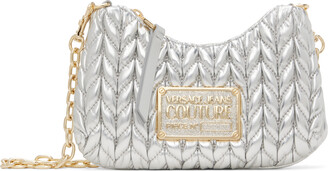 Versace Jeans Couture Silver Scrunchie Bag