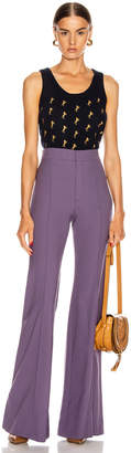 Chloé Tailored Flare Pant in Shadow Purple | FWRD