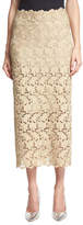 Thumbnail for your product : Robert Rodriguez Lace Midi Pencil Skirt, Beige