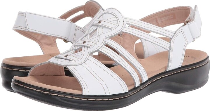 Clarks Leisa Janna (White Leather) Women's Shoes - ShopStyle Sandals