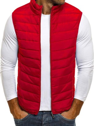 Mens Red Gilet | Shop the world’s largest collection of fashion ...