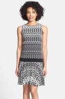 Thumbnail for your product : Donna Morgan Drop Waist Print Matte Jersey Dress