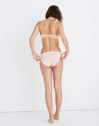 Madewell x Girls Inc. Cotton-Modal Bikini in Sport Stripe