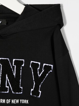 DKNY Logo Print Hoodie