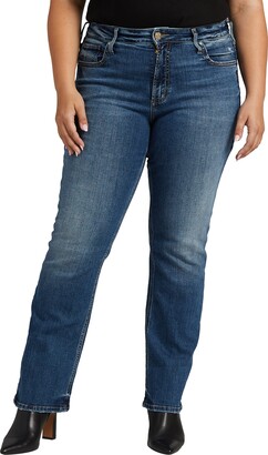 Silver Jeans Co. Women's Plus Size Avery High Rise Slim Bootcut Jeans