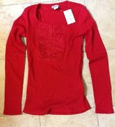 Thumbnail for your product : Lucky Brand Cotton Long-Sleeve Embroidered Thermal Shirts in XS S M or L MSRP$39