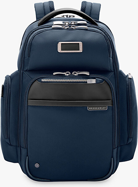 Briggs & Riley Womens Navy @Work Medium Cargo Woven Backpack