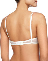 Thumbnail for your product : La Perla Sparkling Jasmine Sheer Tulle Lace-Trim Soft Cup Bra, Ivory