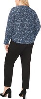 Thumbnail for your product : Halogen Floral Print Cross Front Top