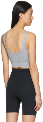 Nike Grey Infinalon Yoga Luxe Sport Top