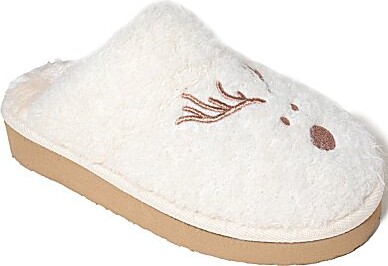 Minnetonka Reindeer Pile Lined Scuff Slippers