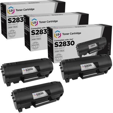LD Products Toner Cartridge Compatible with Replacement for Dell S2830dn 593-BBYP High Yield (Black, 3-Multipack) Compatible with the following...
