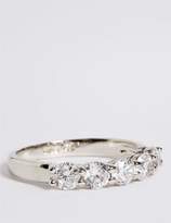 Thumbnail for your product : Marks and Spencer Platinum Plated Diamanté Band Ring