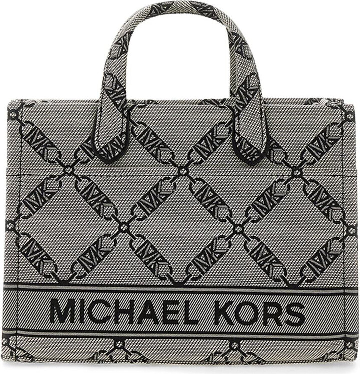 Michael Kors Hand Bag With Shoulder Strap And Monogram in Black