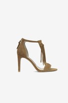 Thumbnail for your product : French Connection Lilyana Suede Fringe Heeled Sandals