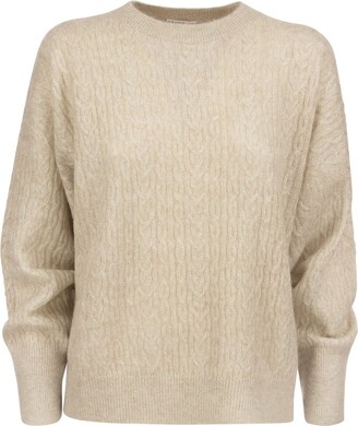 Brunello Cucinelli Cable-Knitted Crewneck Jumper