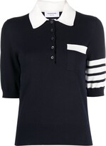 Thumbnail for your product : Thom Browne Hector 4-Bar polo shirt
