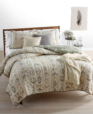 Martha Stewart Collection CLOSEOUT! Freebird 100% Cotton Reversible Twin Quilt, Created for Macy's