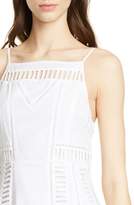 Thumbnail for your product : Dolan Bronwyn Cutout Detail White Cotton Midi Dress