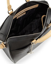 Thumbnail for your product : Charles Jourdan Dalton Two-Tone Leather Satchel Bag, Black/Neutral