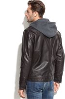 Thumbnail for your product : Buffalo David Bitton Big and Tall Hooded Faux-Leather Moto Jacket