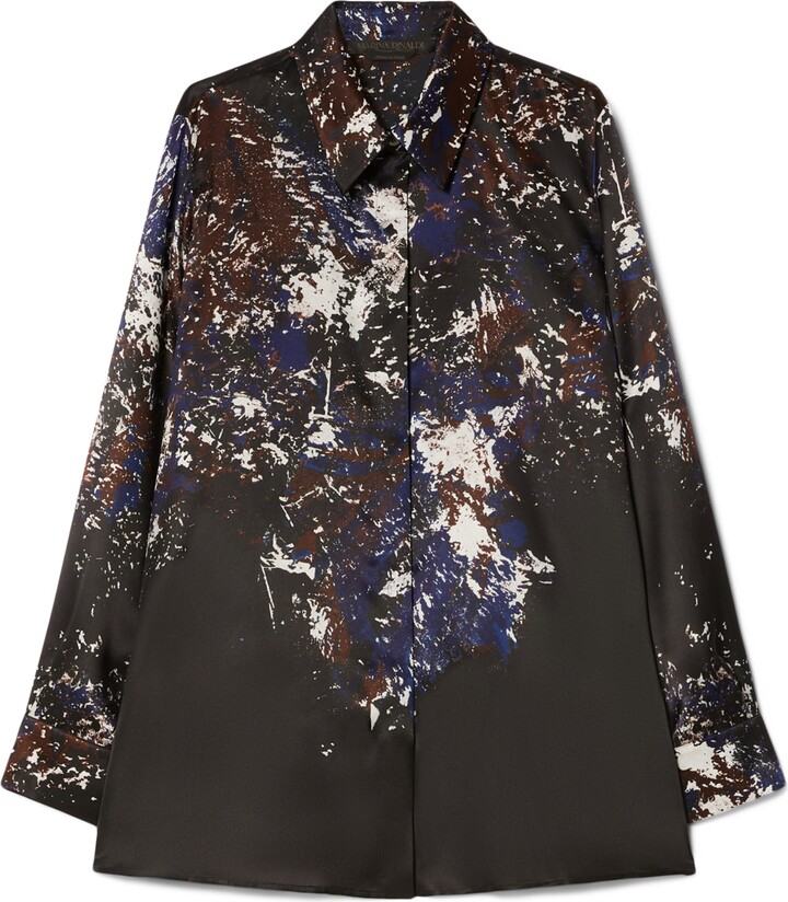 Marina Rinaldi Silk Paint Shirt