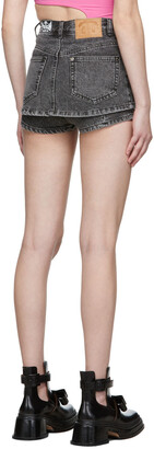 pushBUTTON SSENSE Exclusive Black Miniskirt Shorts