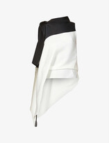 Thumbnail for your product : Roland Mouret Tavistock draped stretch-silk blouse