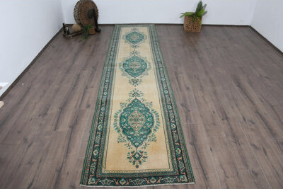 Darby Home Co Elegant Runner Rug, 34.3x146.5 Inch Beige Patchwork Rug