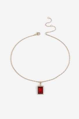 Freedom At Topshop Ruby Ditsy Necklace