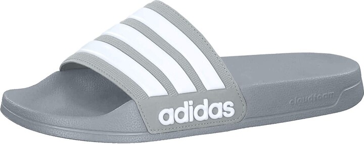 adidas men's adilette cloudfoam  slide sandal
