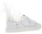 Thumbnail for your product : Valentino Garavani V Logo White Leather Sneaker With Feather