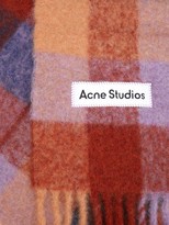 Thumbnail for your product : Acne Studios Vally Checked Scarf - Brown Multi