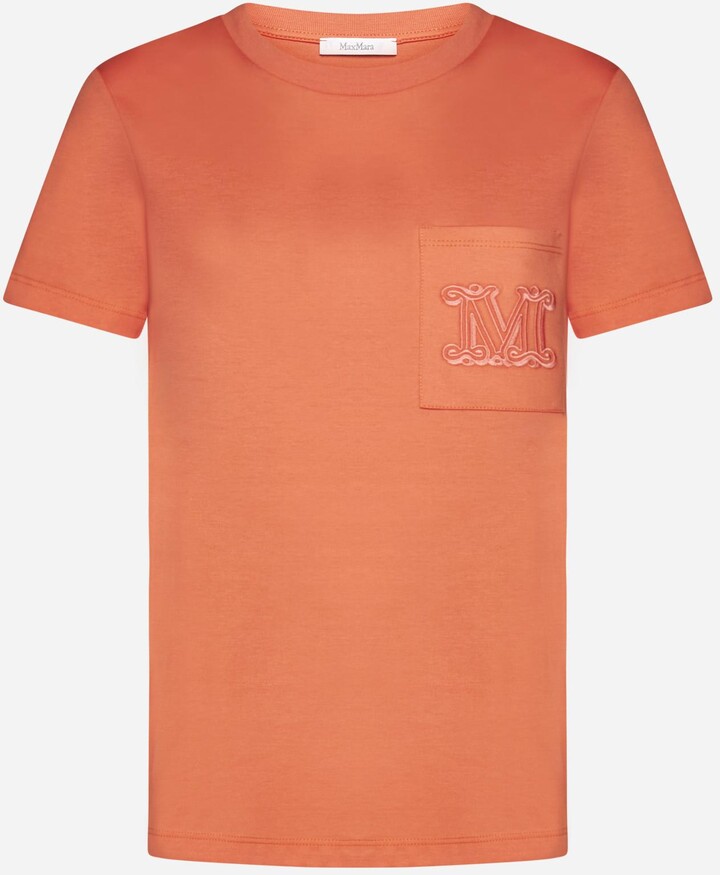 Max Mara Valido Logo Cotton T-shirt - ShopStyle