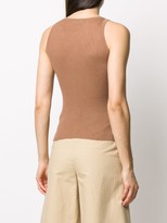 Thumbnail for your product : Drome Scoop Neck Button Down Vest Top