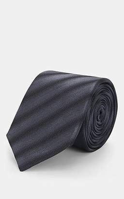 Lanvin Men's Striped Silk Necktie - Black
