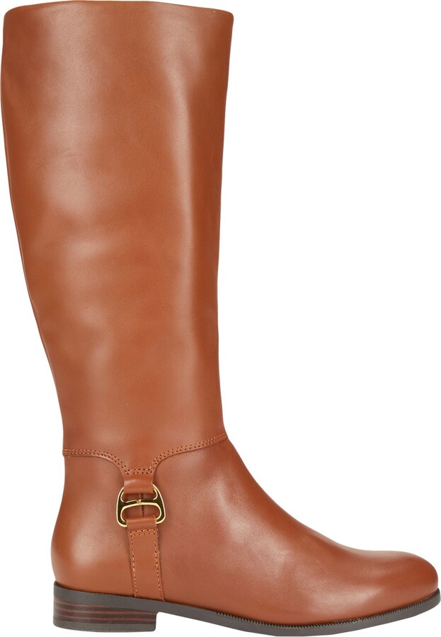 ralph lauren brown riding boots