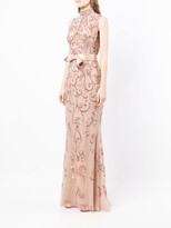 Thumbnail for your product : ZUHAIR MURAD High Neck Embellished Gown