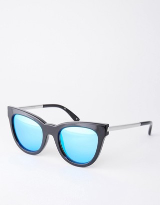 Le Specs Exclusive Le Debutante Mirror Cat Eye Sunglasses