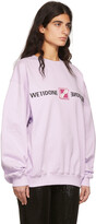 Thumbnail for your product : we11done Purple Cotton Sweater