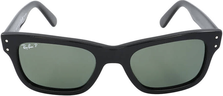 Ray-Ban Burbank Polarized Green Rectangular Men's Sunglasses RB2283 901/58 52