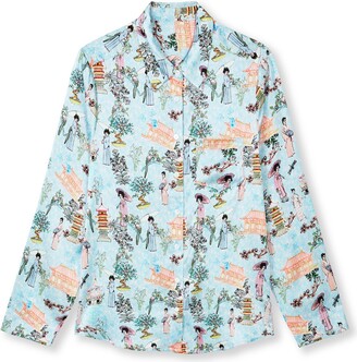 Jessica Russell Flint - Long Sleeve Pj Top / ''Story Of The Orient"