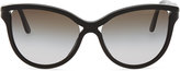 Thumbnail for your product : Stella McCartney Semi-Round Cat-Eye Sunglasses, Black