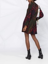 Thumbnail for your product : RED Valentino Floral Print Long-Sleeve Pleated Dress