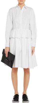 Givenchy Cotton-Poplin Peplum Shirt Dress